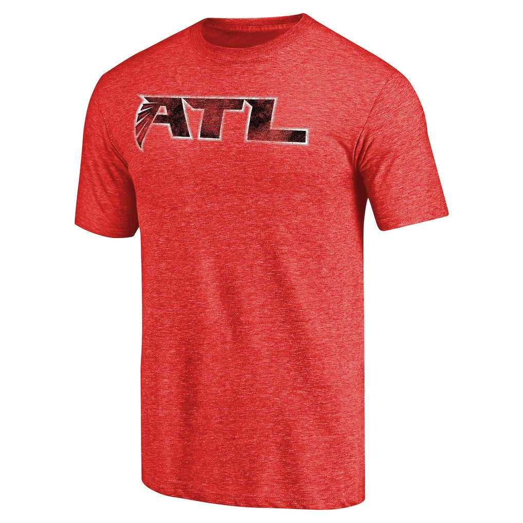 NFL Atlanta Falcons Distressed Alternate Logo Secondary Tri-Blend T-Shirt