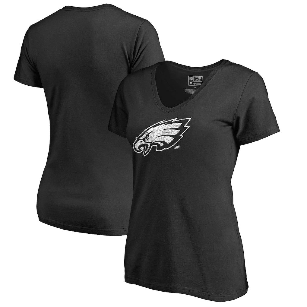 NFL Philadelphia Eagles Women's Hometown Collection On The Map V-Neck T-Shirt