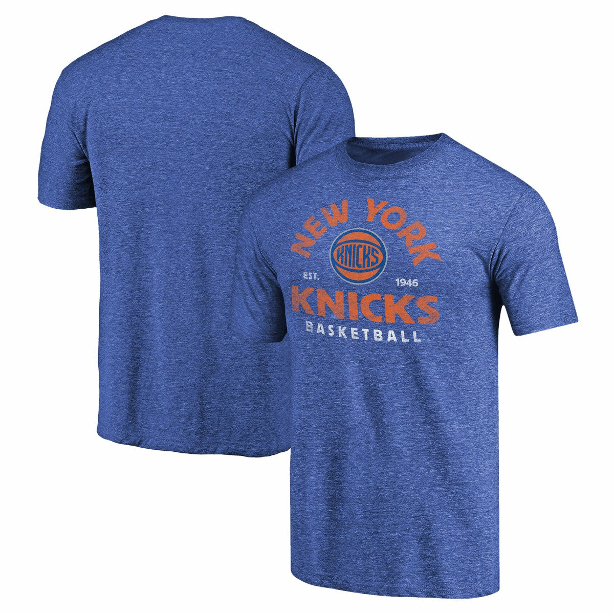 New York Knicks Vintage Arch Tri-Blend T-Shirt - Royal cheap