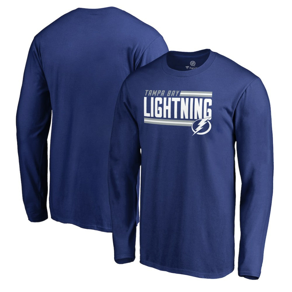 Tampa Bay Lightning Iconic Collection On Side Stripe Long Sleeve T-Shirt