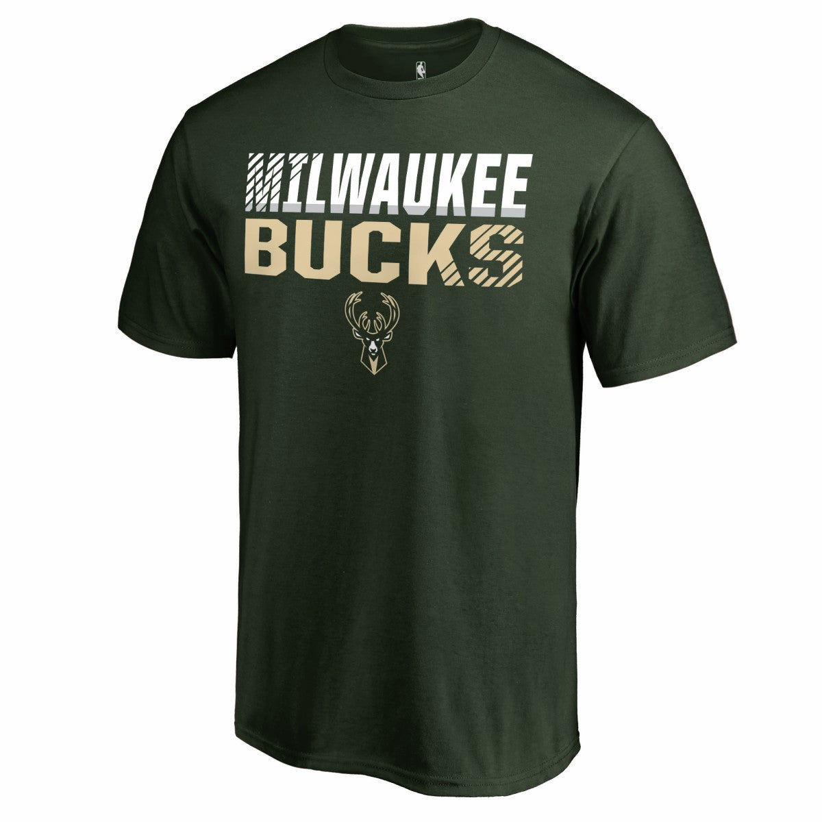 Milwaukee Bucks Fade Out T-Shirt - Hunter Green on sale