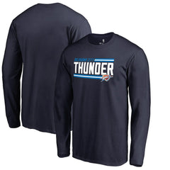 Oklahoma City Thunder Onside Stripe Long Sleeve T-Shirt - Navy cheap