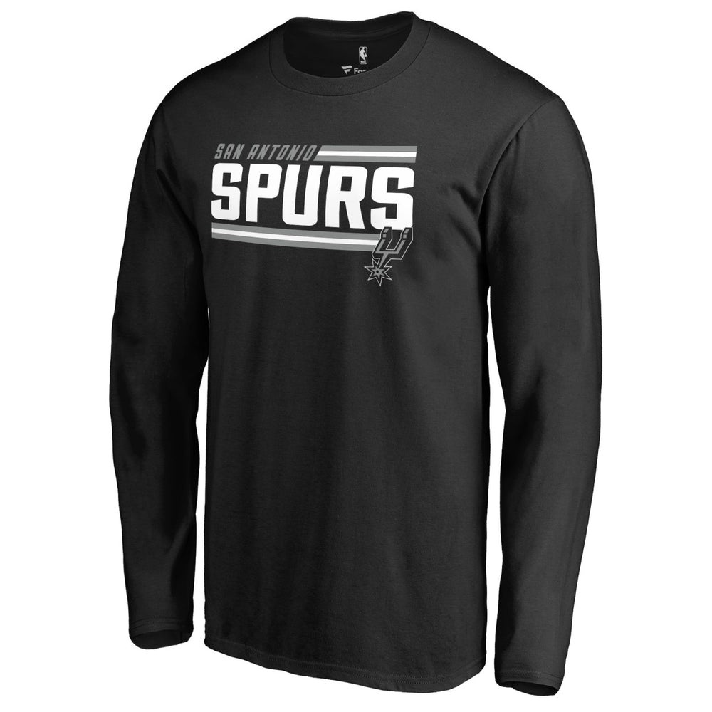 San Antonio Spurs Onside Stripe Long Sleeve T-Shirt - Black online