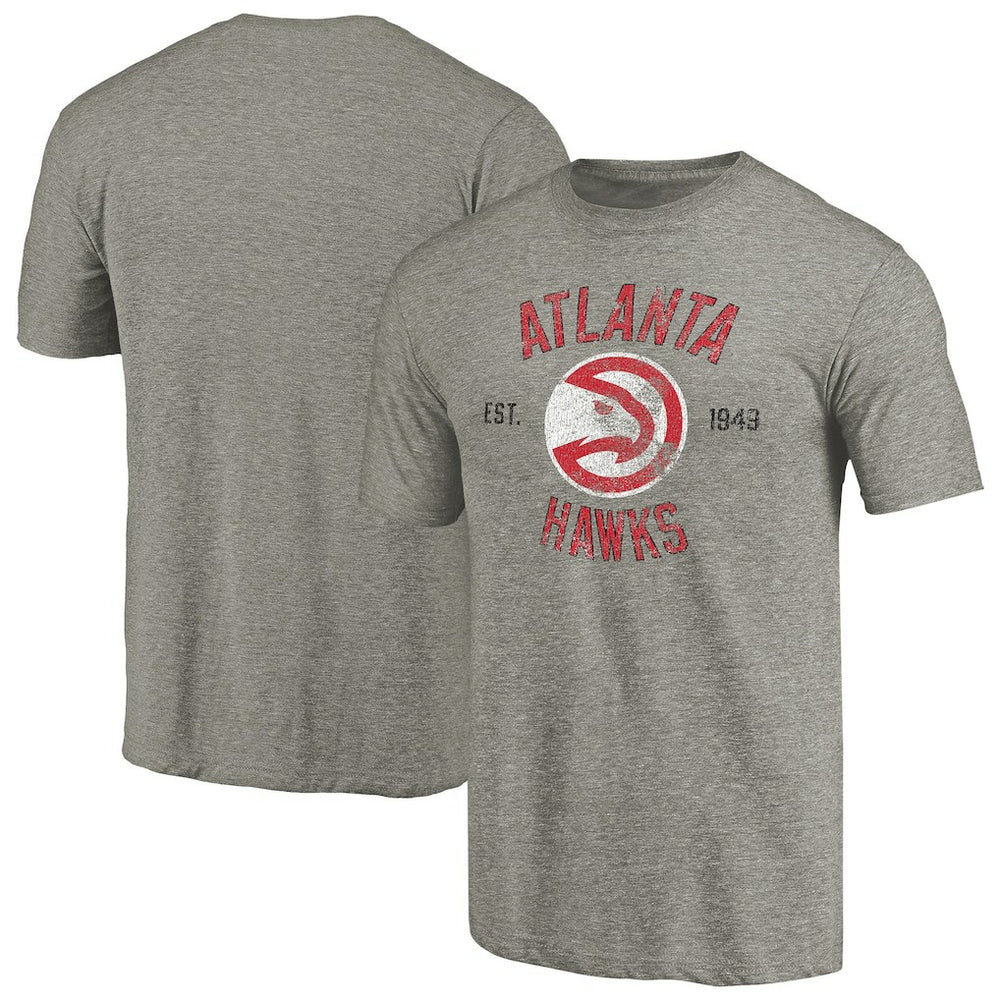 Atlanta Hawks Team Heritage Tri-Blend T-Shirt - Gray for sale