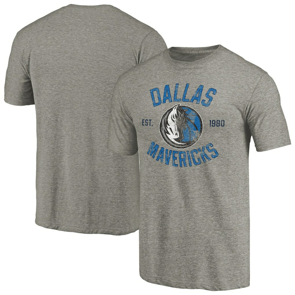 Dallas Mavericks Team Heritage Tri-Blend T-Shirt sale - Gray cheap