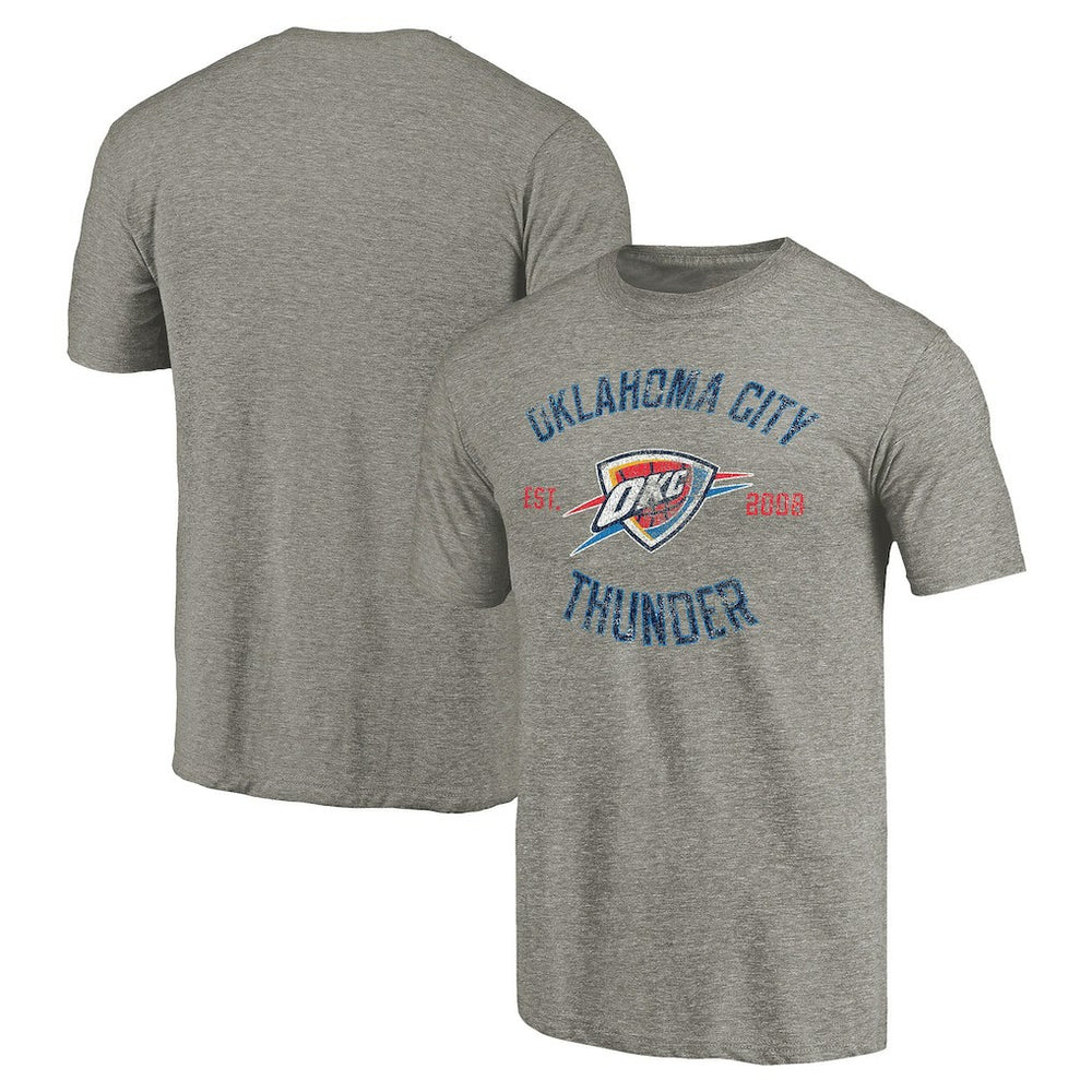 Oklahoma City Thunder Team Heritage Tri-Blend T-Shirt - Gray discount