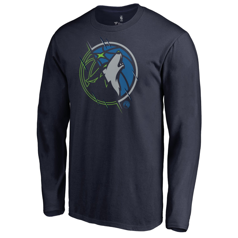 Minnesota Timberwolves X-Ray Long Sleeve T-Shirt - Navy outlet