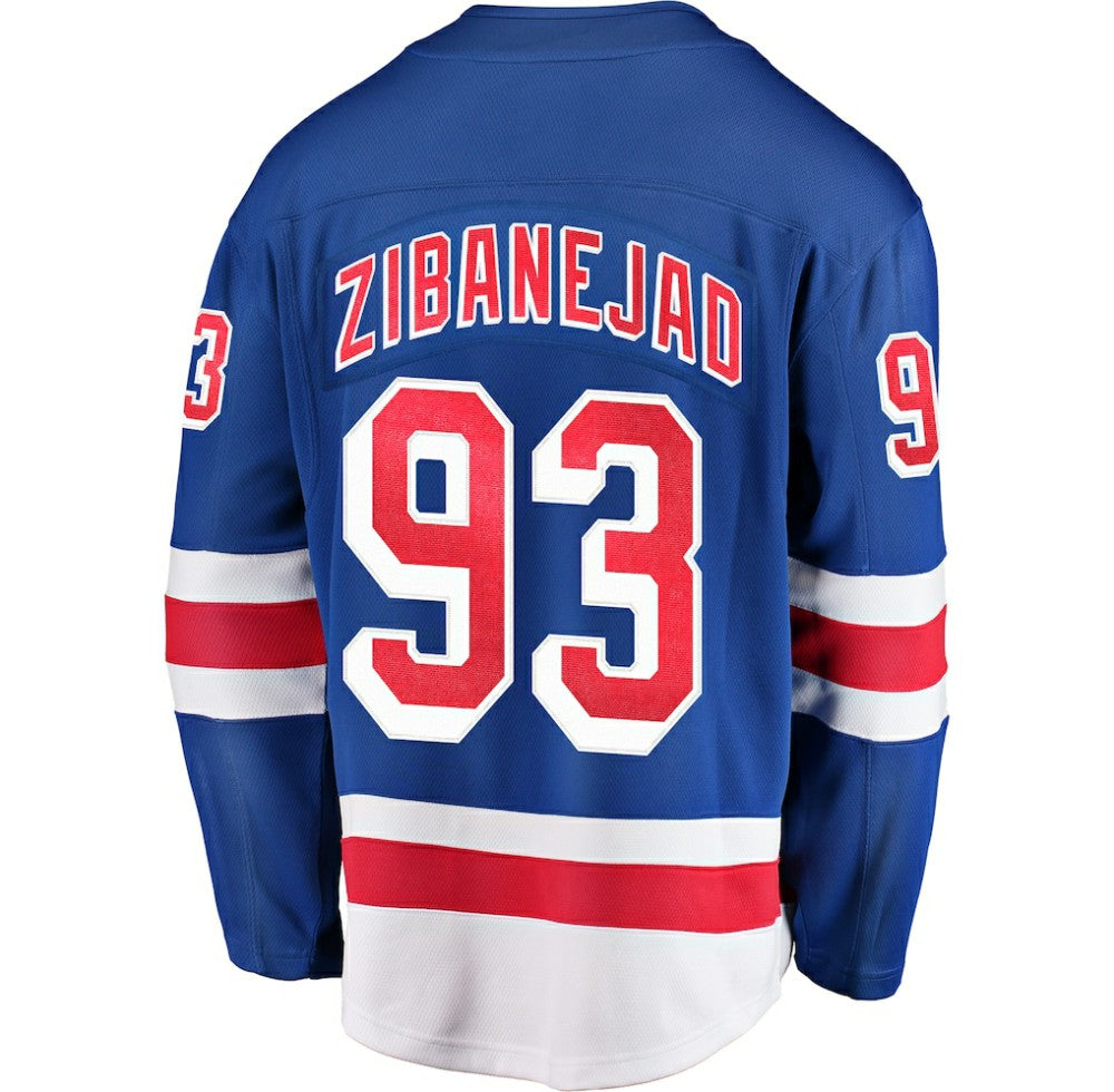Mika Zibanejad New York Rangers Fanatics Home Breakaway Player Jersey