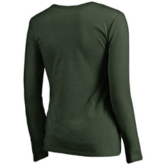 Minnesota Wild Women's Iconic Collection Script Assist Long Sleeve V-Neck T-Shirt