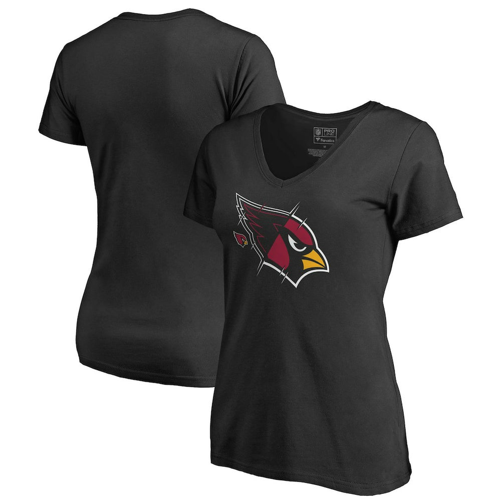 NFL Arizona Cardinals Women's X-Ray Slim Fit V-Neck T-Shirt