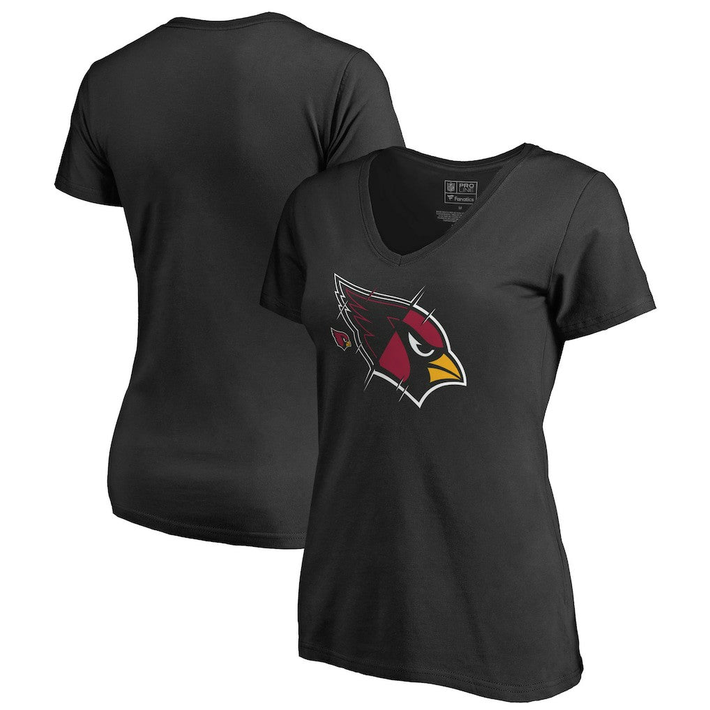 NFL Arizona Cardinals Women's X-Ray Slim Fit V-Neck T-Shirt