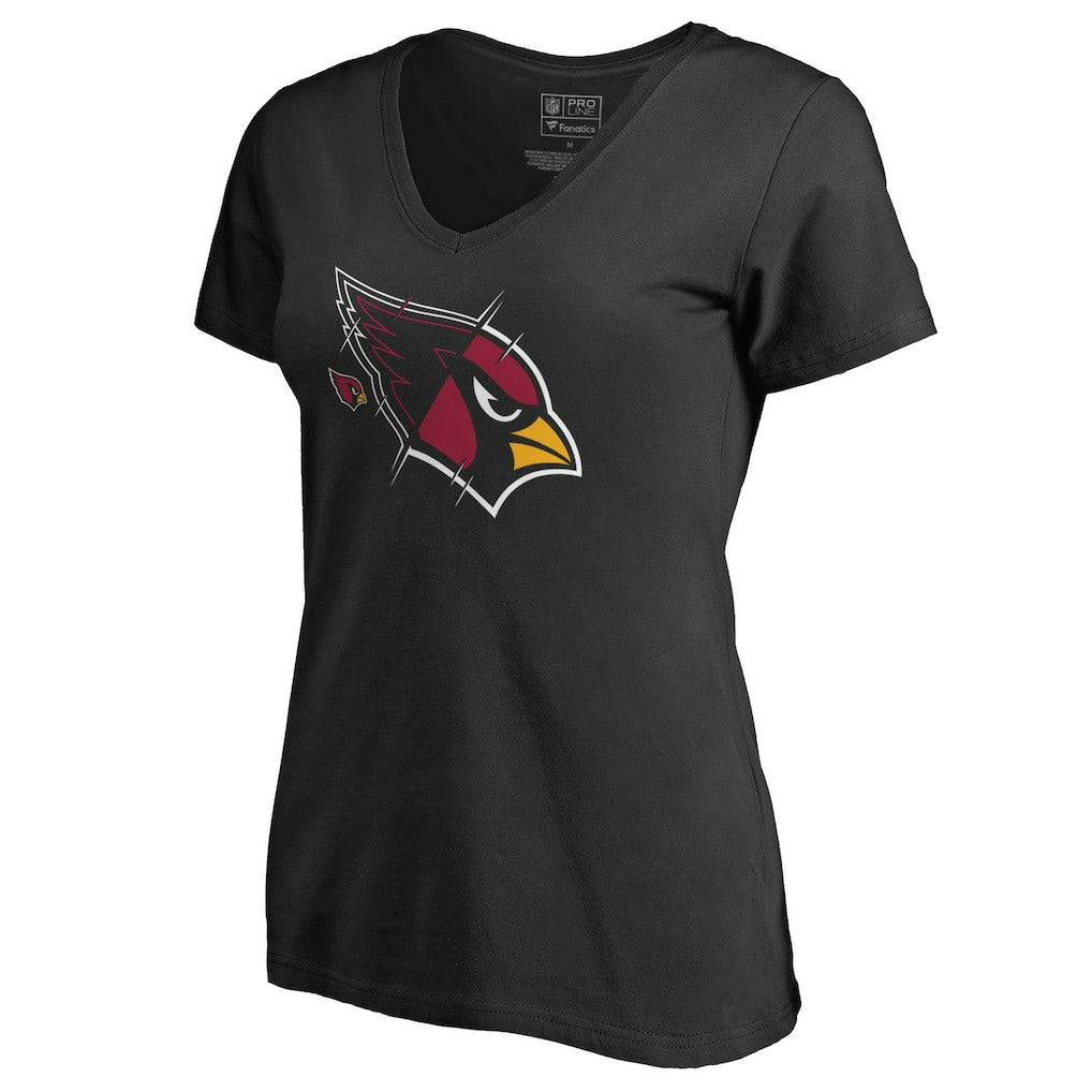 NFL Arizona Cardinals Women's X-Ray Slim Fit V-Neck T-Shirt