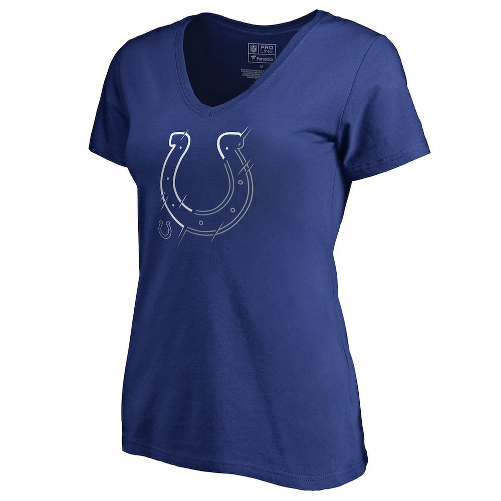 NFL Indianapolis Colts Women's X-Ray Slim Fit V-Neck T-Shirt