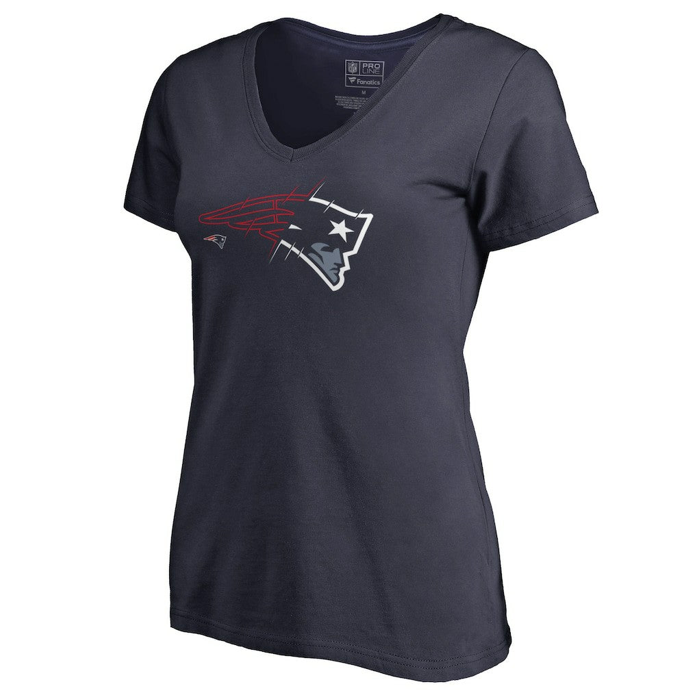 NFL New England Patriots Women's X-Ray V-Neck T-Shirt