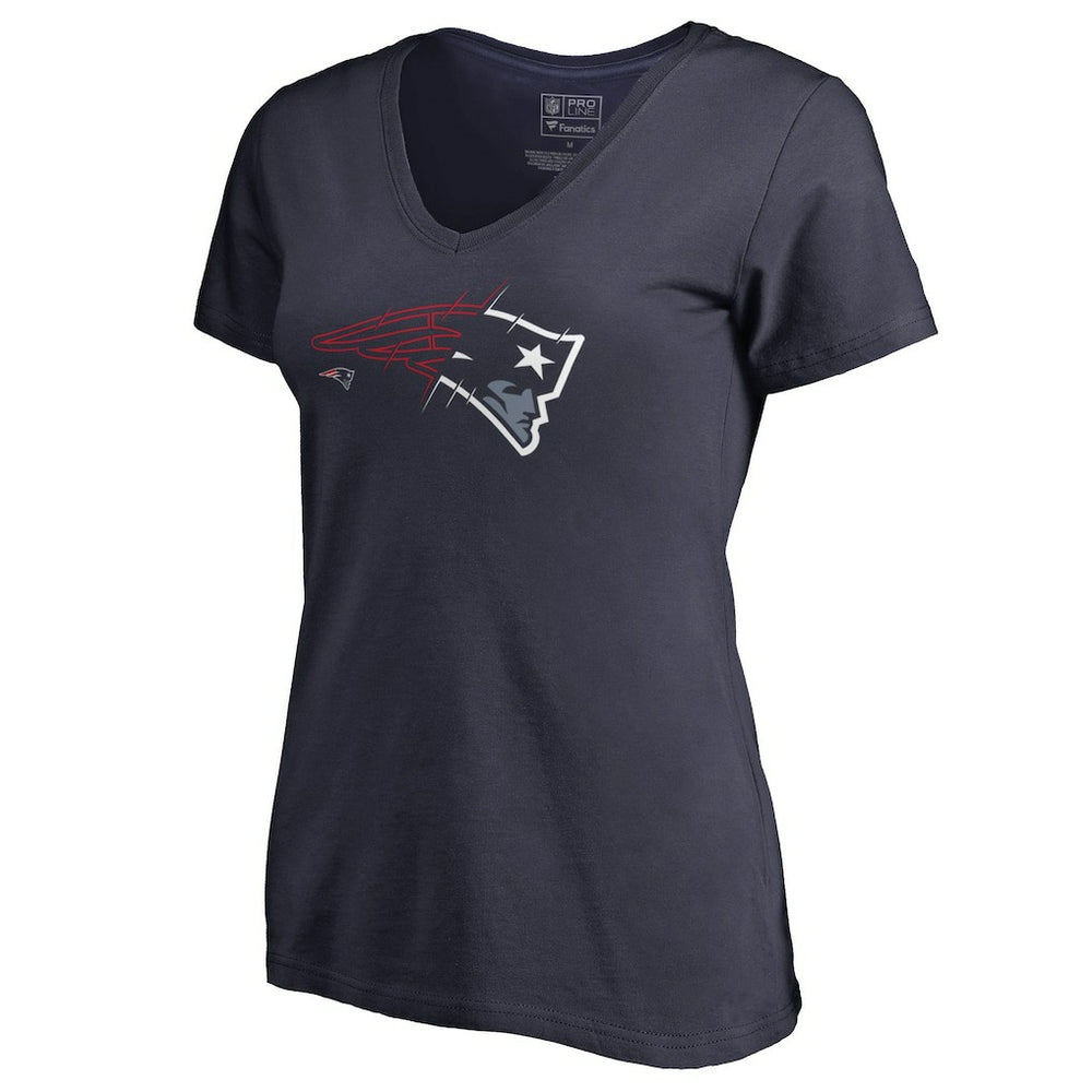 NFL New England Patriots Women's X-Ray V-Neck T-Shirt