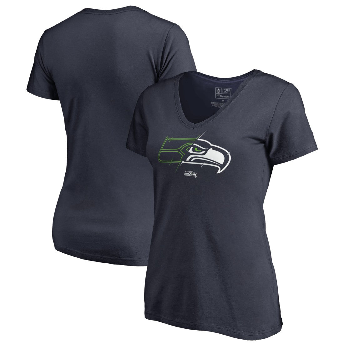 NFL Seattle Seahawks Women's X-Ray V-Neck T-Shirt