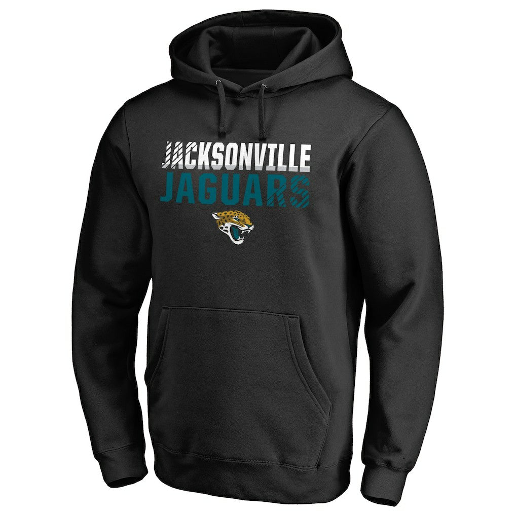 NFL Jacksonville Jaguars Iconic Collection Fade Out Pullover Hoodie