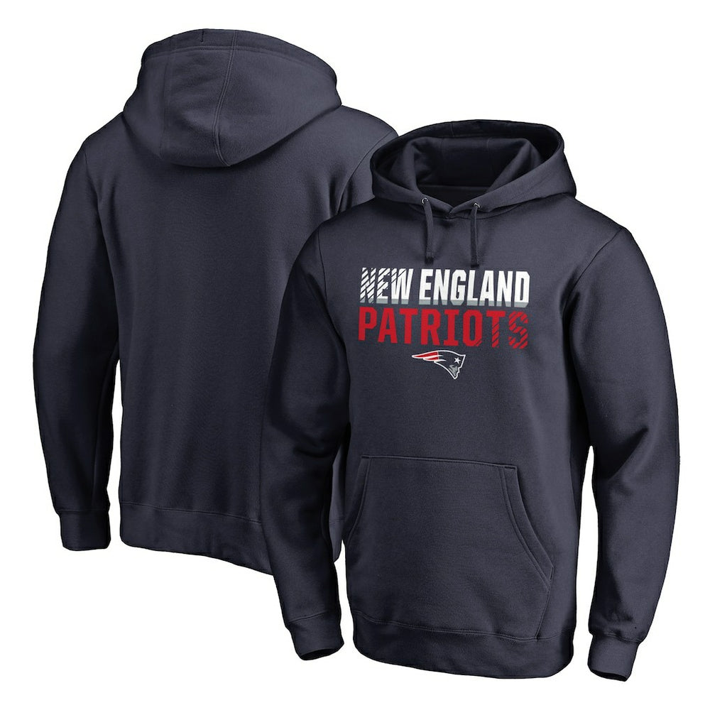 NFL New England Patriots Iconic Collection Fade Out Pullover Hoodie