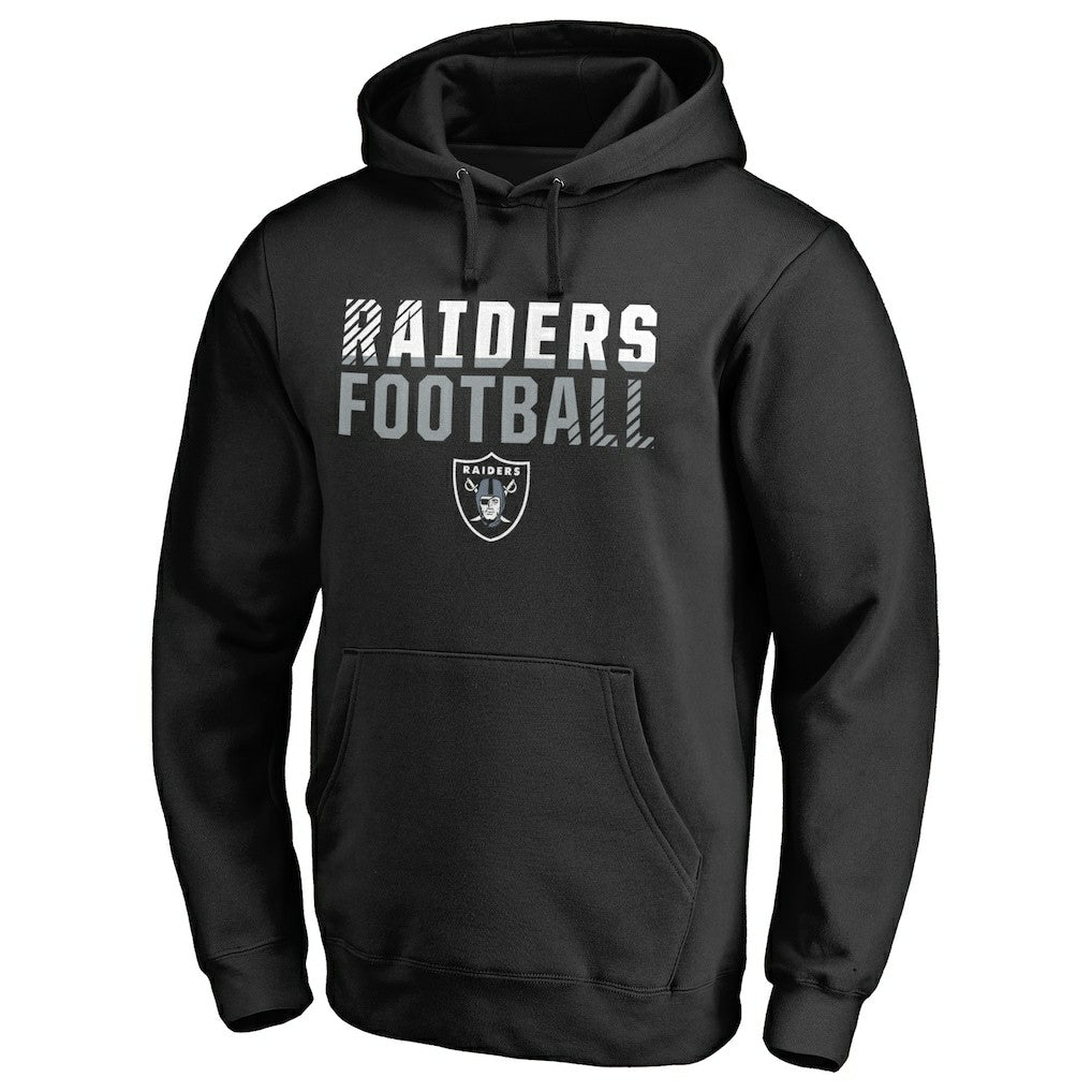 NFL Las Vegas Raiders Iconic Collection Fade Out Pullover Hoodie