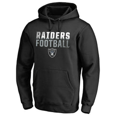 NFL Las Vegas Raiders Iconic Collection Fade Out Pullover Hoodie