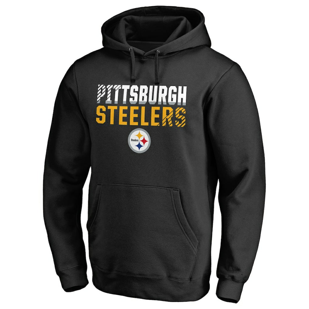 NFL Pittsburgh Steelers Iconic Collection Fade Out Pullover Hoodie