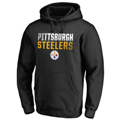 NFL Pittsburgh Steelers Iconic Collection Fade Out Pullover Hoodie