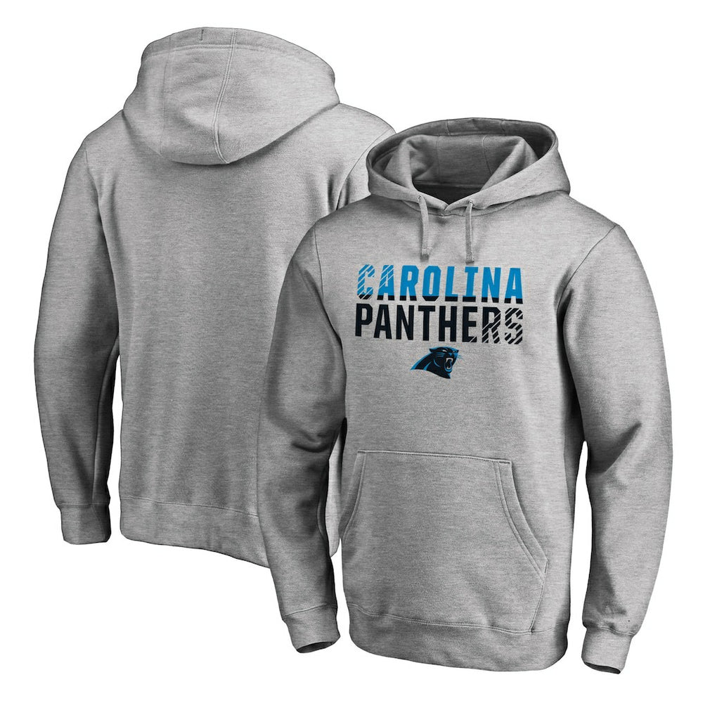 NFL Carolina Panthers Iconic Collection Fade Out Pullover Hoodie