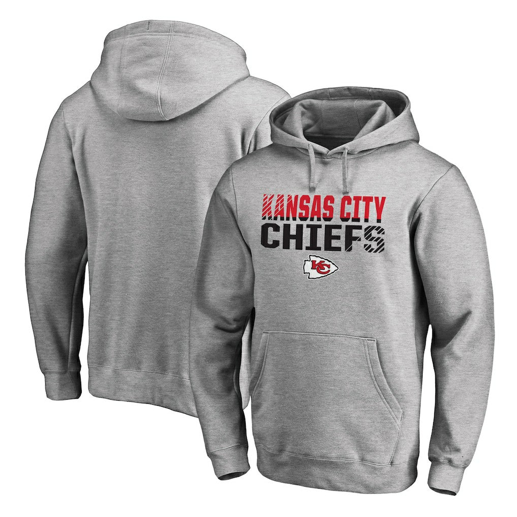 NFL Kansas City Chiefs Iconic Collection Fade Out Pullover Hoodie