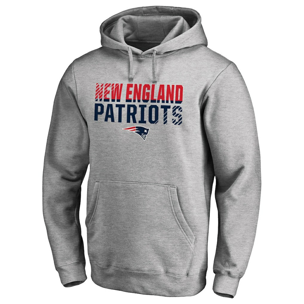 NFL New England Patriots Iconic Collection Fade Out Pullover Hoodie