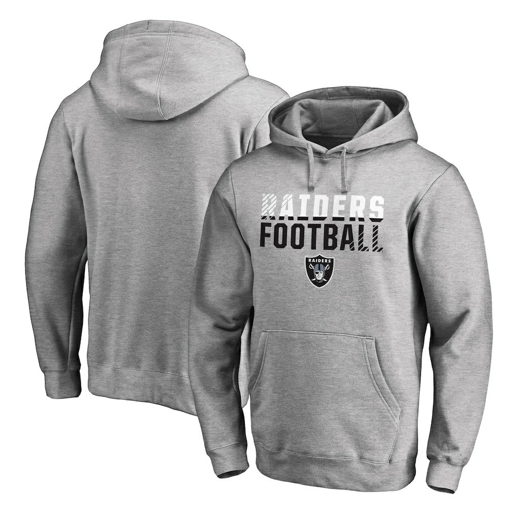 NFL Las Vegas Raiders Iconic Collection Fade Out Pullover Hoodie