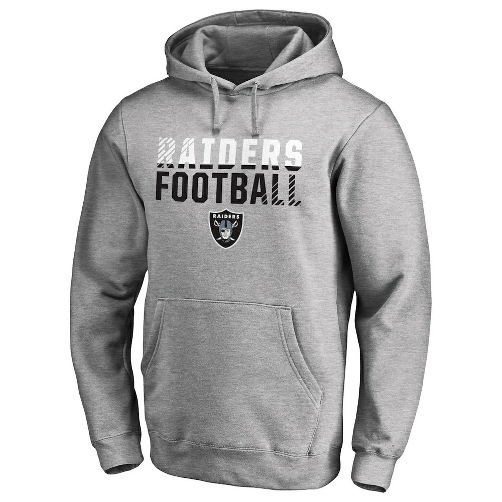 NFL Las Vegas Raiders Iconic Collection Fade Out Pullover Hoodie