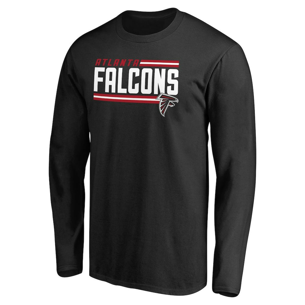 NFL Atlanta Falcons Iconic Collection On Side Stripe Long Sleeve T-Shirt