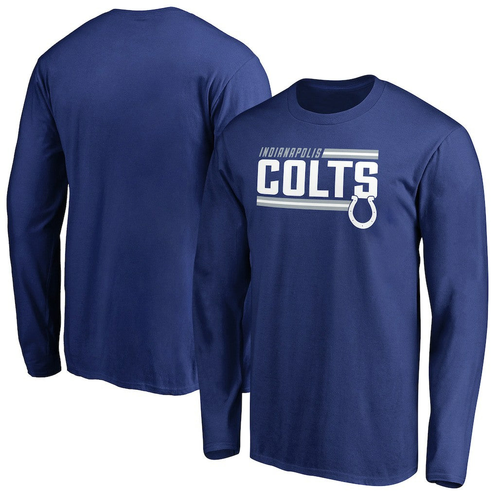 NFL Indianapolis Colts Iconic Collection On Side Stripe Long Sleeve T-Shirt