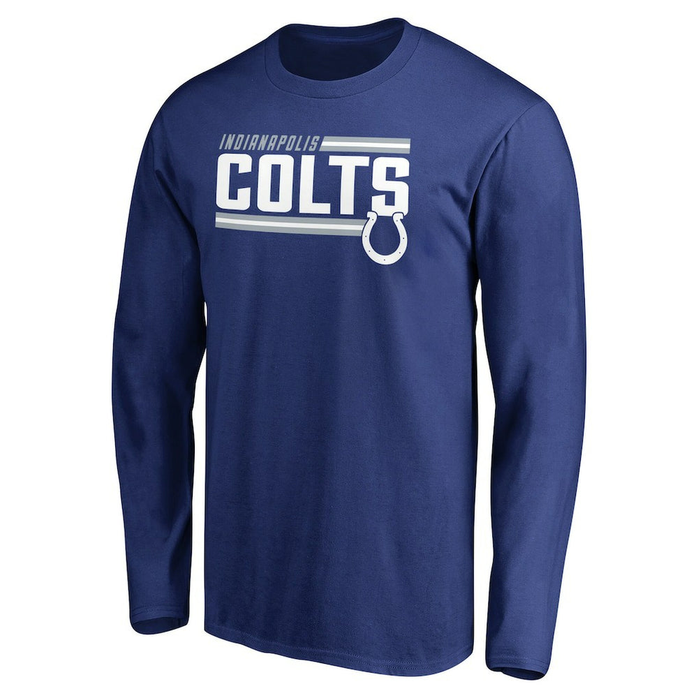 NFL Indianapolis Colts Iconic Collection On Side Stripe Long Sleeve T-Shirt