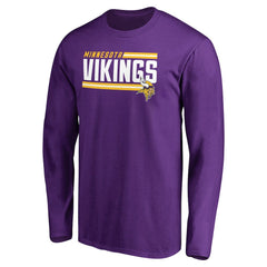 NFL Minnesota Vikings Iconic Collection On Side Stripe Long Sleeve T-Shirt