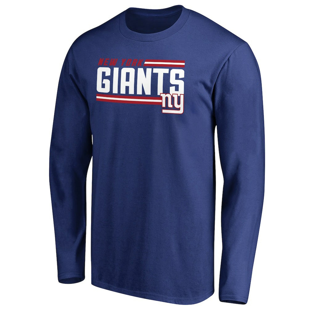 NFL New York Giants Iconic Collection On Side Stripe Long Sleeve T-Shirt
