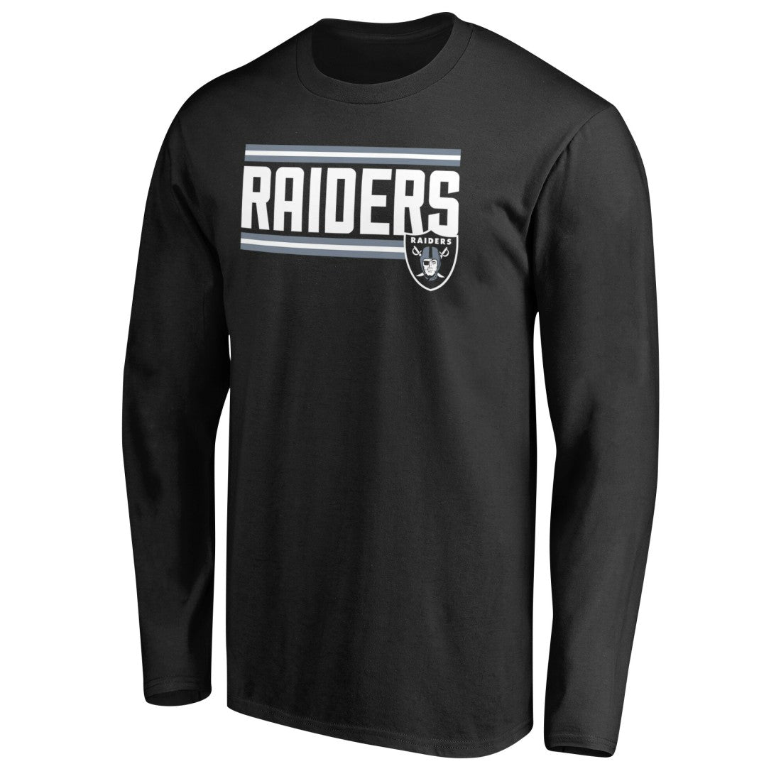 NFL Las Vegas Raiders Iconic Collection On Side Stripe Long Sleeve T-Shirt