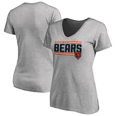 NFL Chicago Bears Women's Iconic Collection On Side Stripe V-Neck T-Shirt