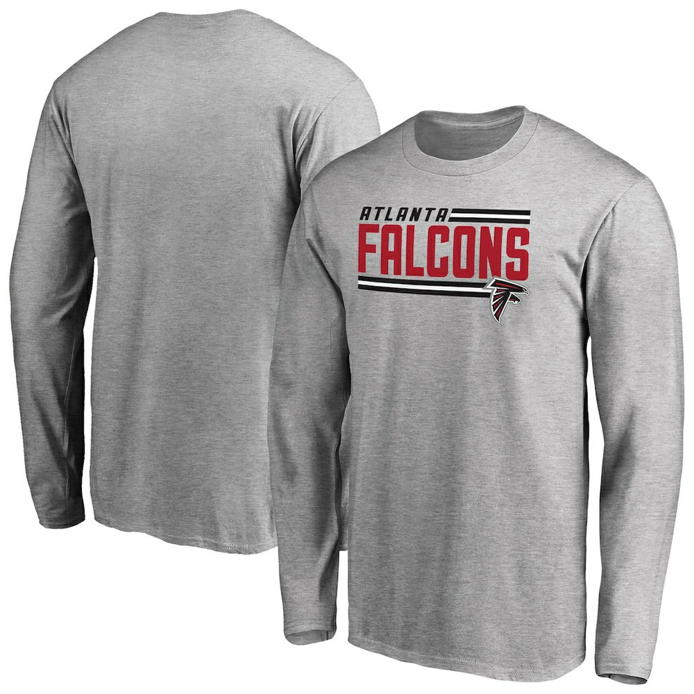 NFL Atlanta Falcons Iconic Collection On Side Stripe Long Sleeve T-Shirt