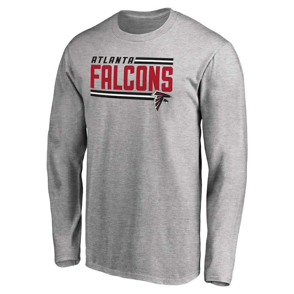 NFL Atlanta Falcons Iconic Collection On Side Stripe Long Sleeve T-Shirt
