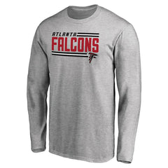 NFL Atlanta Falcons Iconic Collection On Side Stripe Long Sleeve T-Shirt