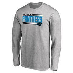 NFL Carolina Panthers Iconic Collection On Side Stripe Long Sleeve T-Shirt