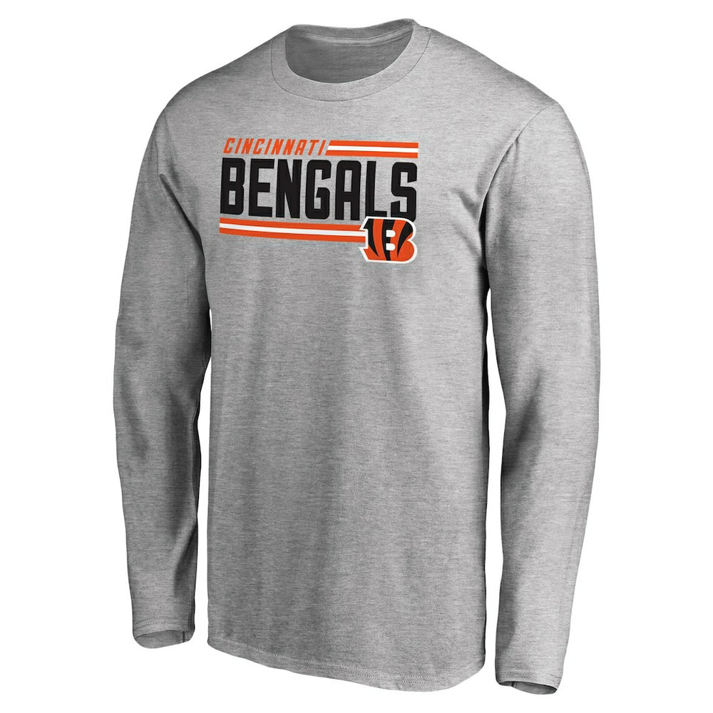 NFL Cincinnati Bengals Iconic Collection On Side Stripe Long Sleeve T-Shirt