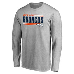 NFL Denver Broncos Iconic Collection On Side Stripe Long Sleeve T-Shirt