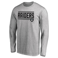 NFL Las Vegas Raiders Iconic Collection On Side Stripe Long Sleeve T-Shirt
