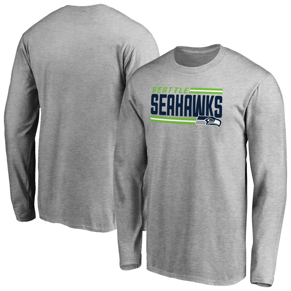 NFL Seattle Seahawks Iconic Collection On Side Stripe Long Sleeve T-Shirt