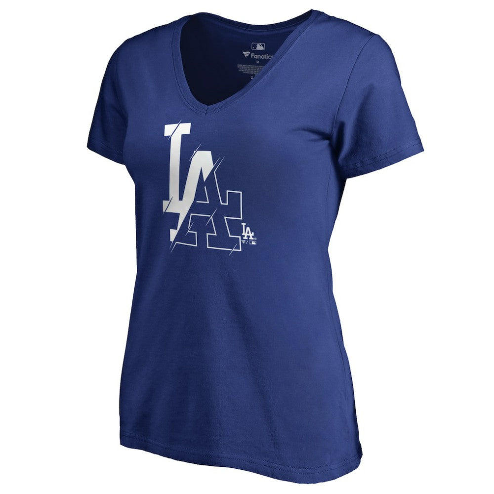 Los Angeles Dodgers Women's X-Ray V-Neck T-Shirt - Royal