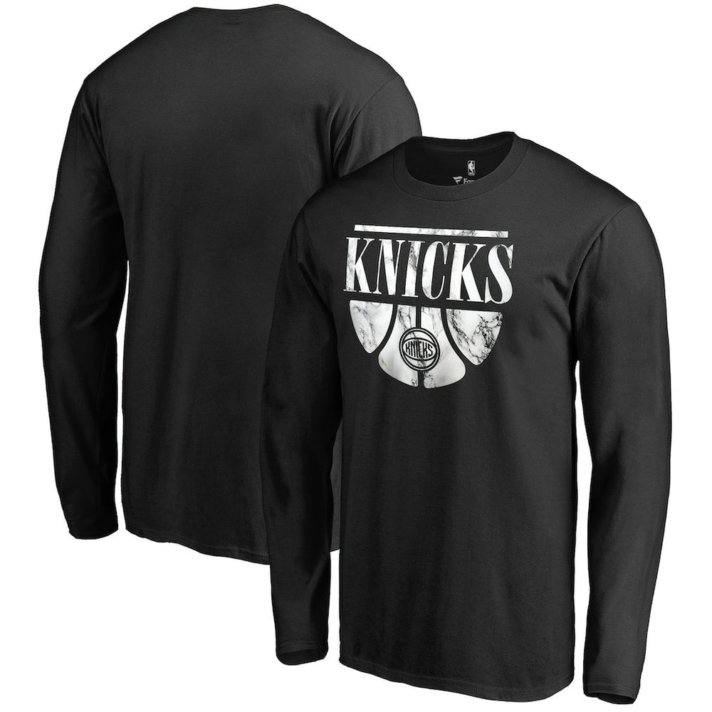 New York Knicks Buckets Long Sleeve T-Shirt - Black discount