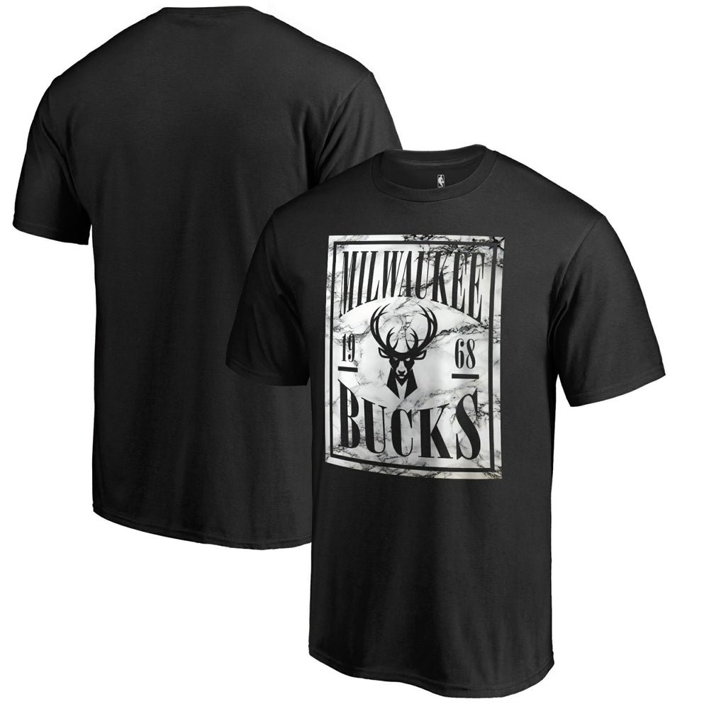 Milwaukee Bucks Black Court Vision T-Shirt shop