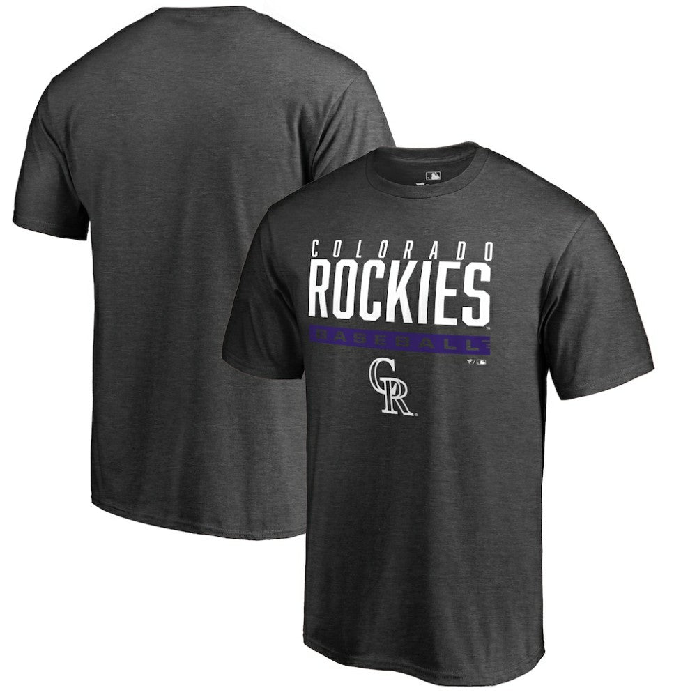 Colorado Rockies Win Stripe T-Shirt - Ash
